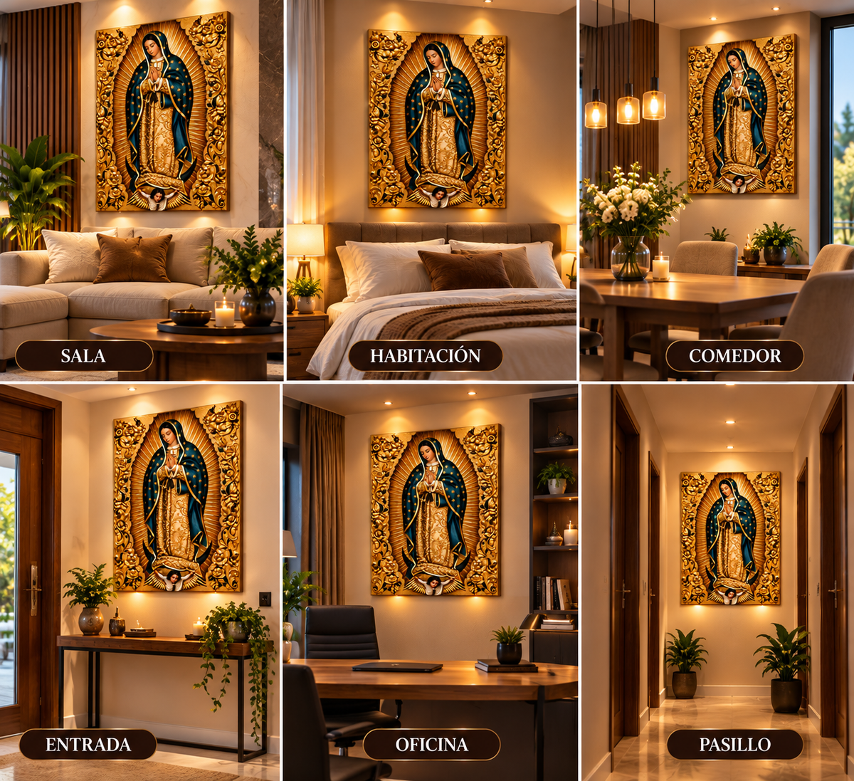 ✨ Virgen de Guadalupe – Un Símbolo de Fe y Protección para tu Hogar ✨🙏