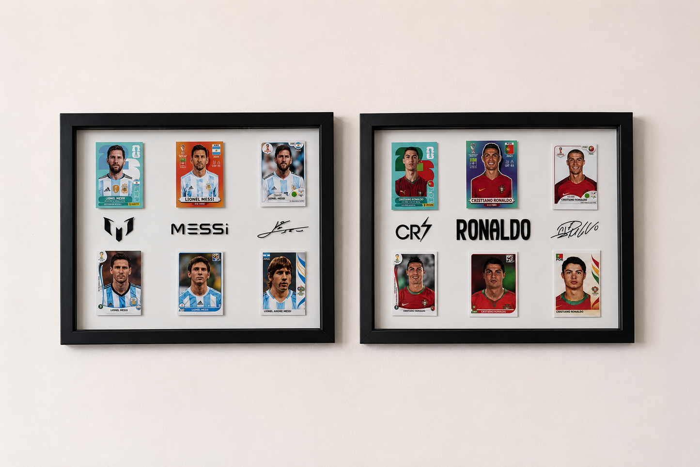 CUADRO HOMENAJE A LOS GOAT´S DEL FUTBOL