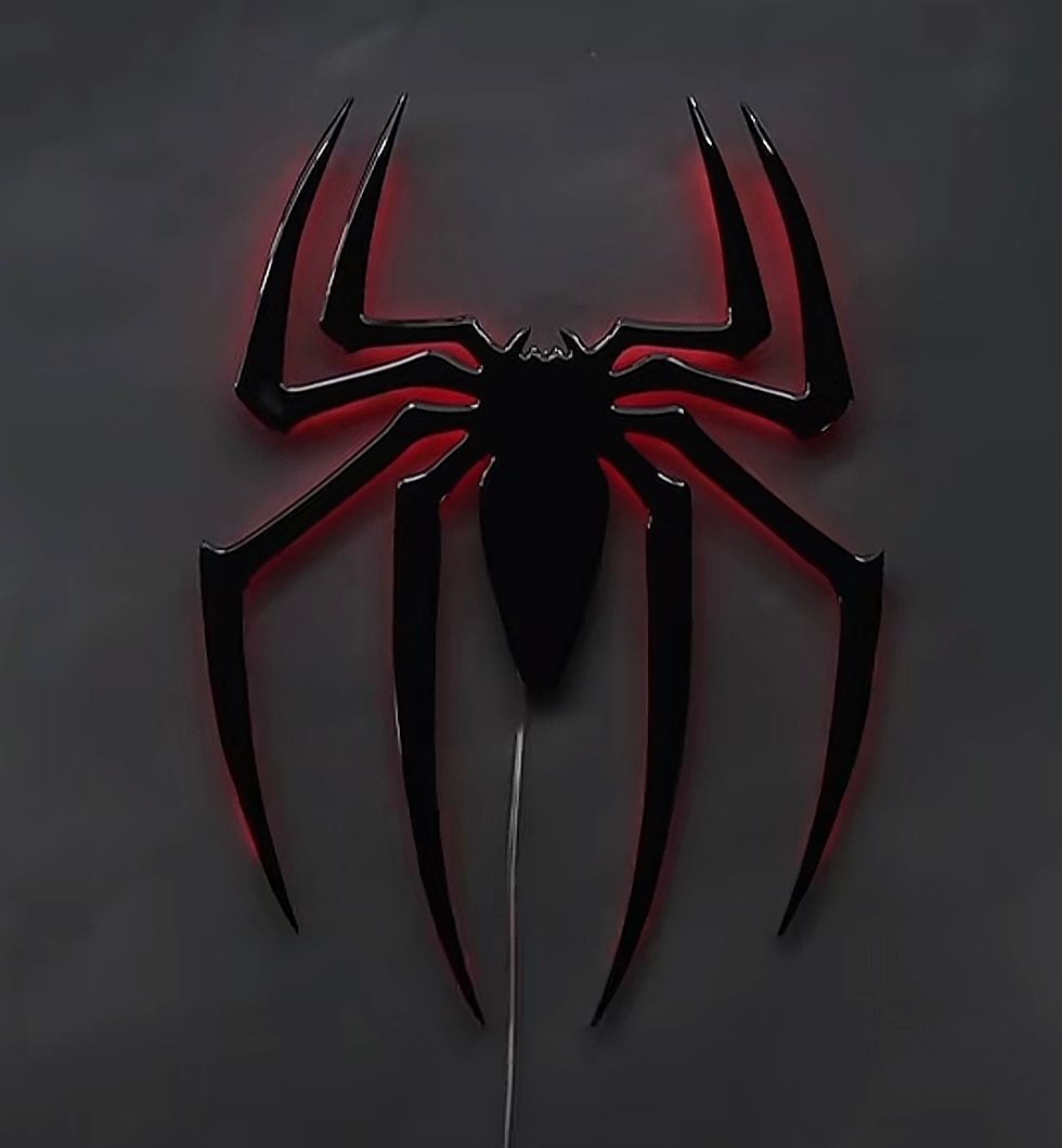 🔥 ¡TRANSFORMA TU HABITACIÓN EN UN ESPACIO BRUTAL! SUPER DECORACION CON LUZ  LED LOGO  Spider-Man