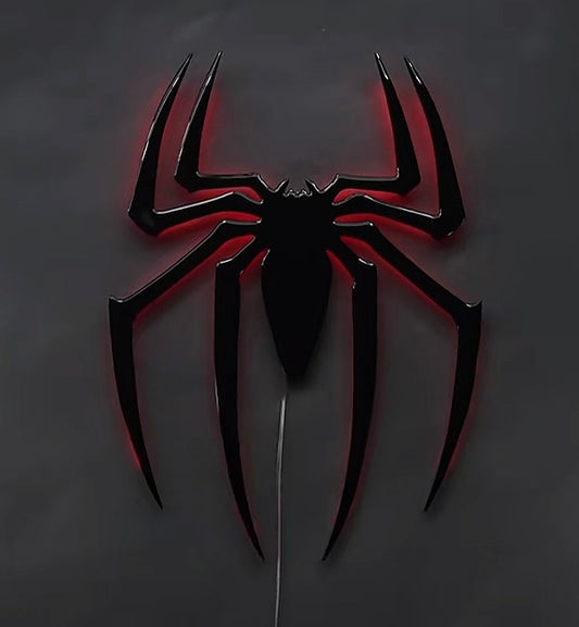 🔥 ¡TRANSFORMA TU HABITACIÓN EN UN ESPACIO BRUTAL! SUPER DECORACION CON LUZ  LED LOGO  Spider-Man
