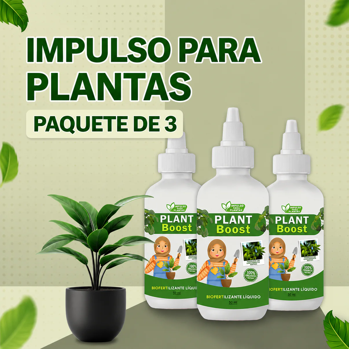 PLANT BOOST POTENCIADOR ORGANICO PARA PLANTAS : CRECIMIENTO MAS RAPIDO