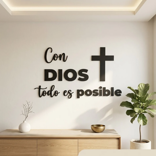 Con Dios Todo Es Posible 🙏🏼❤️  | Decoración para tu hogar 🏠