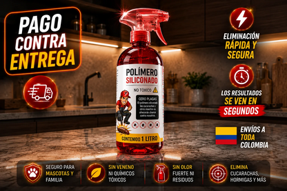 🔥2x1 Ultra Kill-Polimero Siliconado Mata Plagas🔥🪳🐜(1 LITRO)